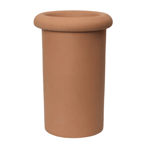 Virello Modern Cylindrical Planter Sculptural Rim Accent Versatile Vessel for Indoor Outdoor Display
