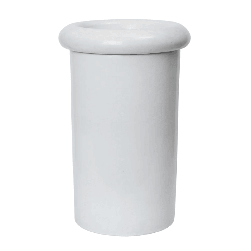Virello Modern Cylindrical Planter Sculptural Rim Accent Versatile Vessel for Indoor Outdoor Display
