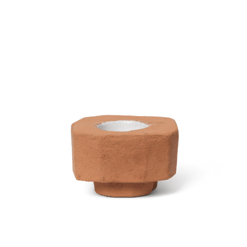 Taremi Handcarved Terracotta Candle Holder Dual-Use Sculptural Accent for Warm Inviting Ambience