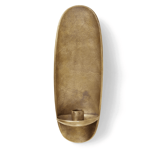 Sorevia Wall-Mounted Candle Holder Recycled Cast Aluminium Sculptural Accent for Warm Ambient Glow
