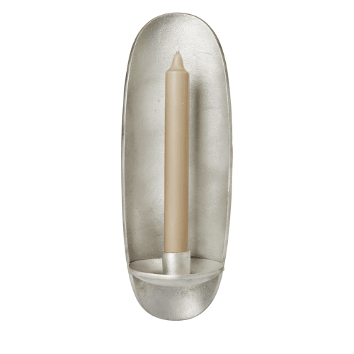 Sorevia Wall-Mounted Candle Holder Recycled Cast Aluminium Sculptural Accent for Warm Ambient Glow