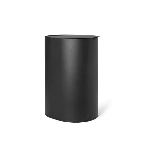 Luno Minimalist Steel Utility Bin with Sculptural Form for Modern Functional Living