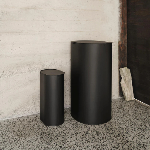 Luno Minimalist Steel Utility Bin with Sculptural Form for Modern Functional Living